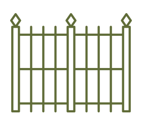 Ornamental Fence Icon